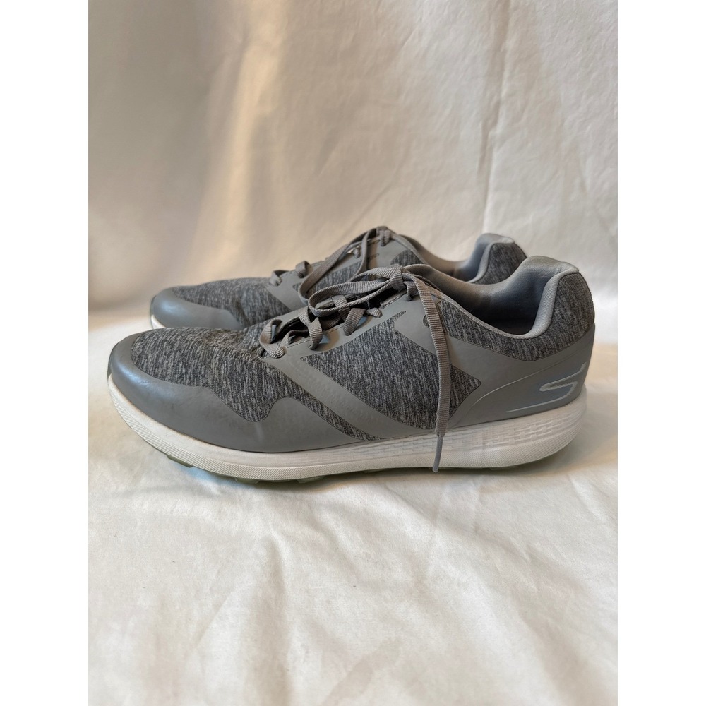 Skechers Go Walk Lite Gray Walking Sneakers Comfort Shoes golf‎ Sz. 9.5